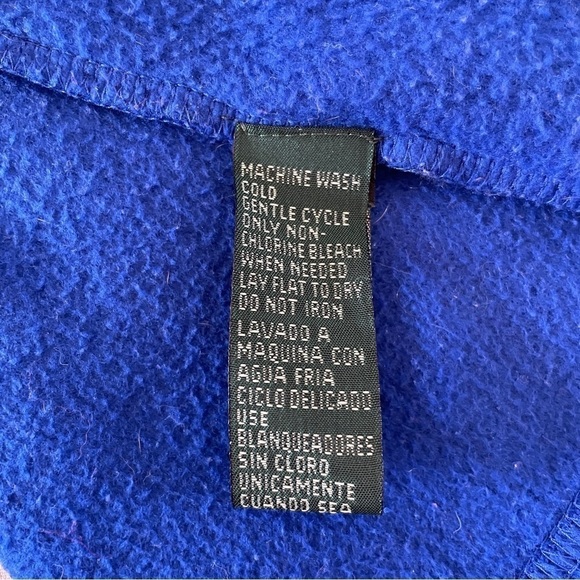 Lauren Ralph Crown Crest Blue Fleece 1/4 Zip Pullover Jacket PS - Picture 6 of 6